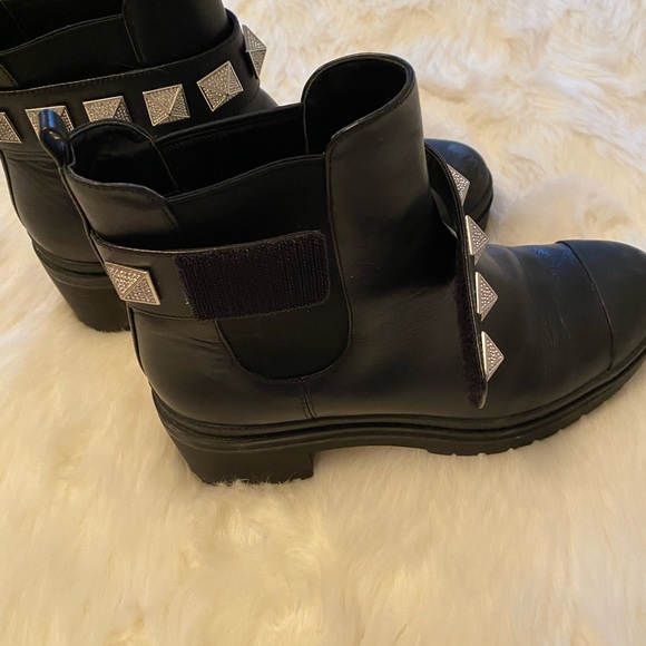 Michael Kors Glenn Crystal Studded Leather Boot - Picture 4 of 6